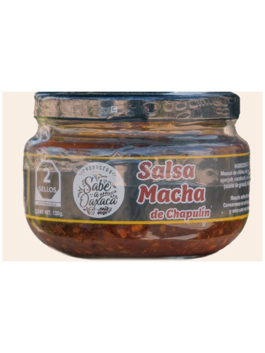 Salsa macha con chapulin