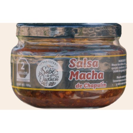 Salsa macha con chapulin