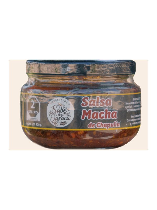 Salsa macha con chapulin